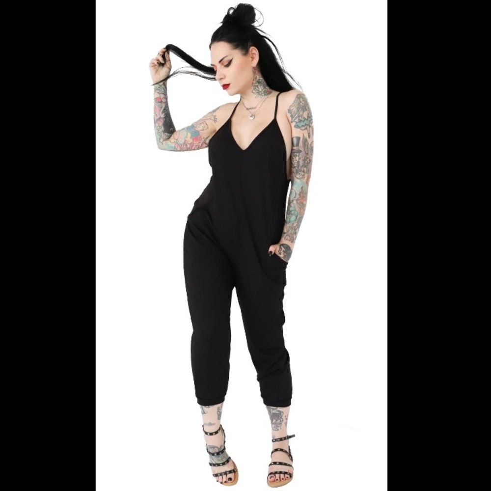 Foxblood Luna Razorback Jumpsuit WITH POCKETS!!